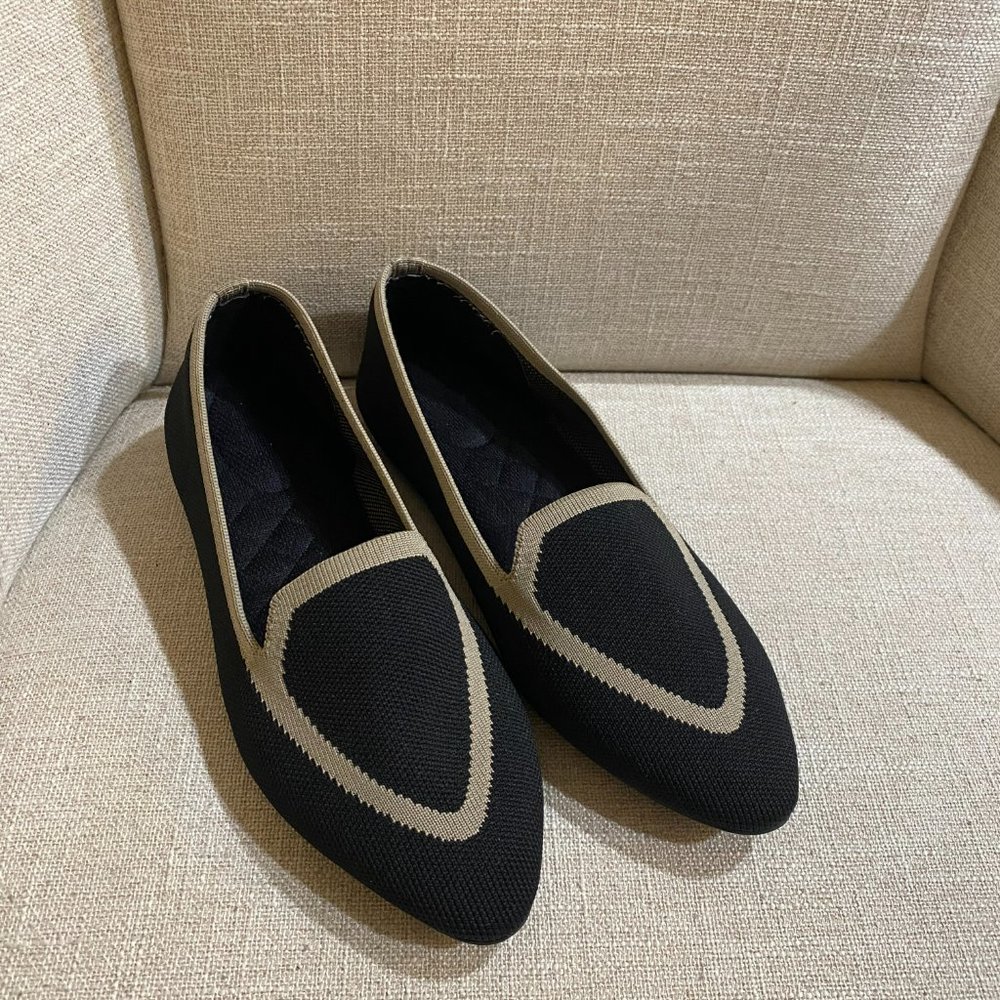 Birdies Women's Blackbird Knit Flat Washable Loafers